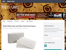 Tablet Screenshot of mudpiegames.com